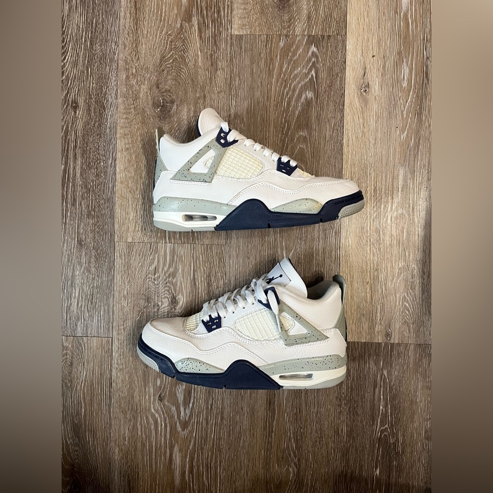 Air Jordan Retro 4 “Cement Navy’” Size 6 Youth With Box
